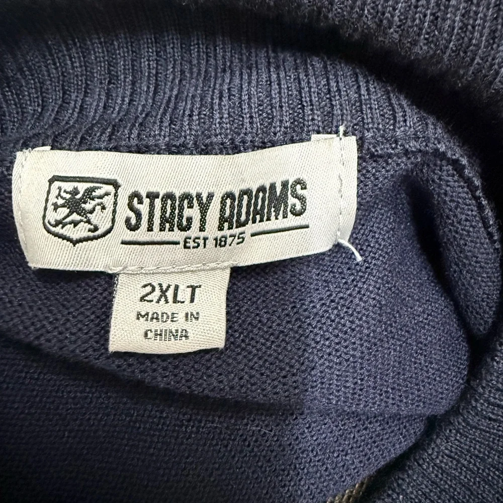 Stacy Adams Geometric Black and Brown Cardigan